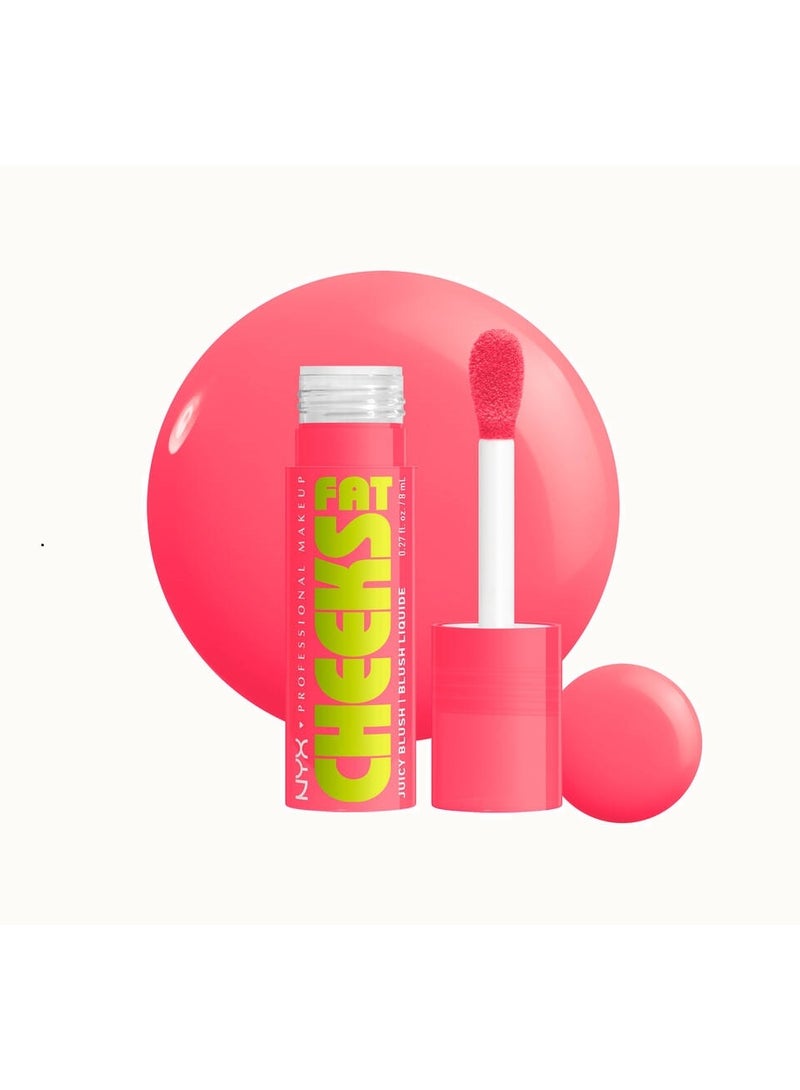 NYX PROFESSIONAL MAKEUP Fat Cheeks Juicy Liquid Blush,  03 - Guava Gush - Image 1